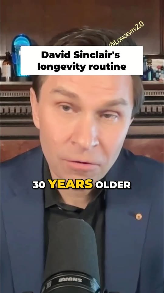 Facebook Reel thumbnail for David Sinclair longevity protocol clip