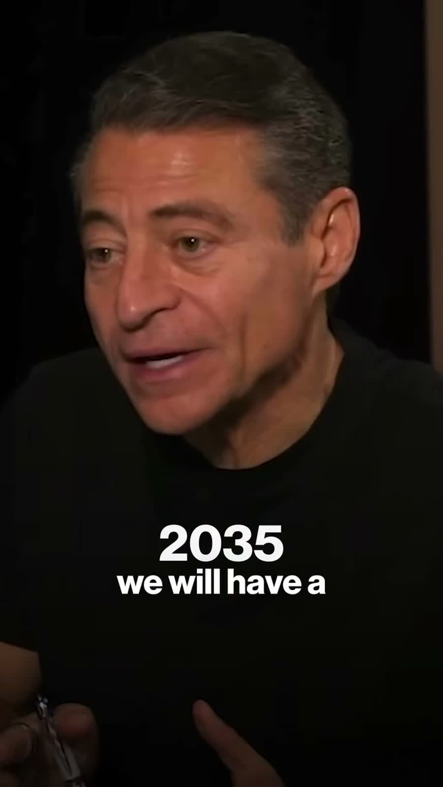 Facebook Reel frame from Richard Handley clip about Yamanaka factors and age reversal