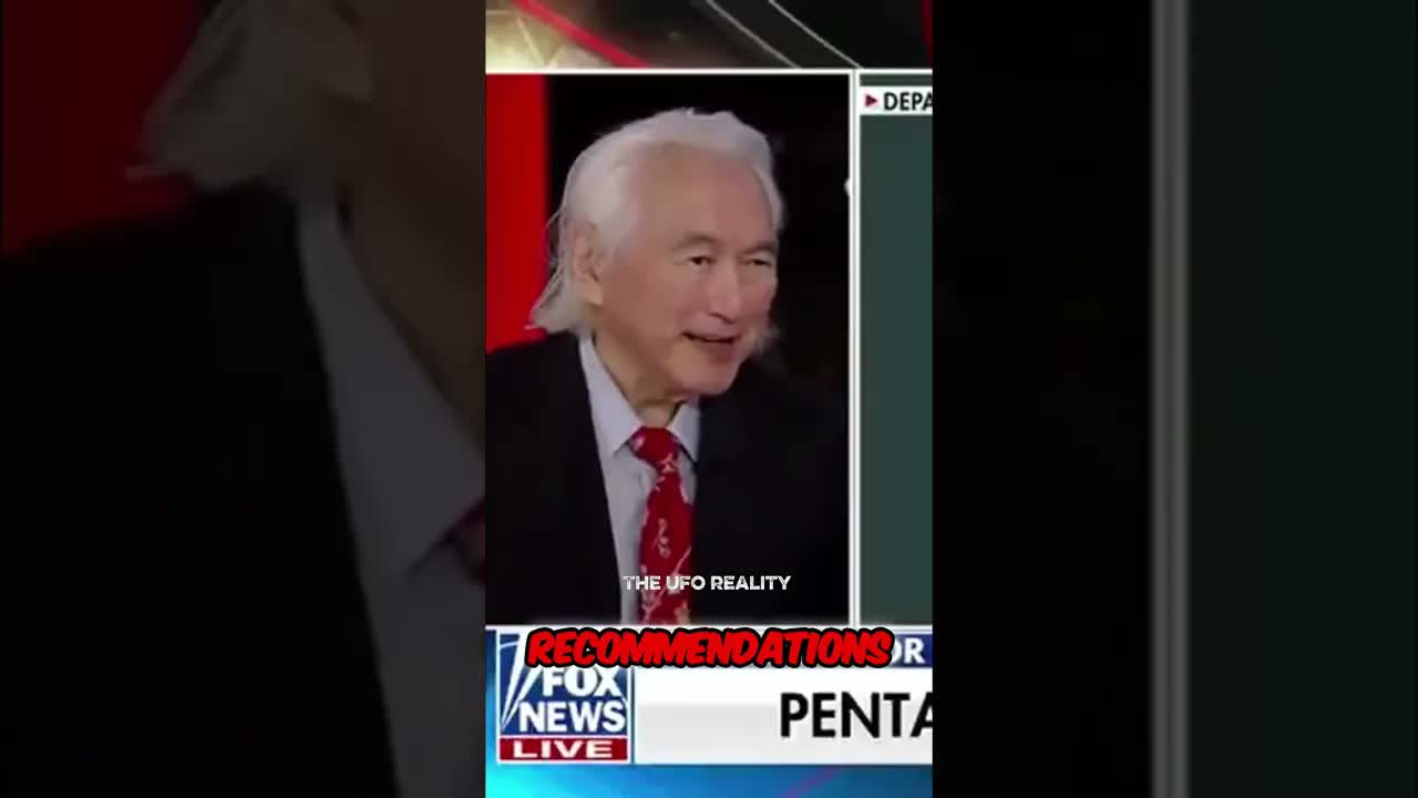 YouTube thumbnail for Michio Kaku comments on UFO file release
